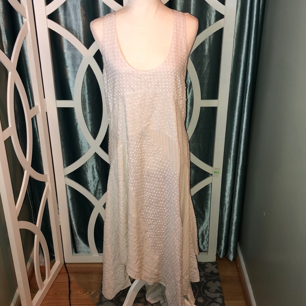 Lagenlook ASYMMETRICAL HEM SLEEVELESS MAXI DRESS